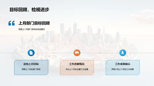 部门运营回顾与展望