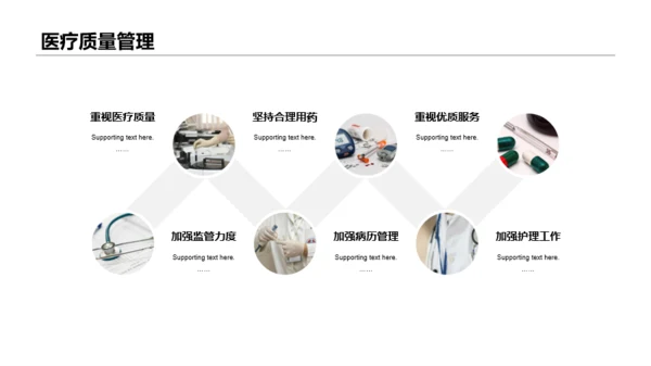 蓝色插画医疗健康中心工作总结汇报PPT案例