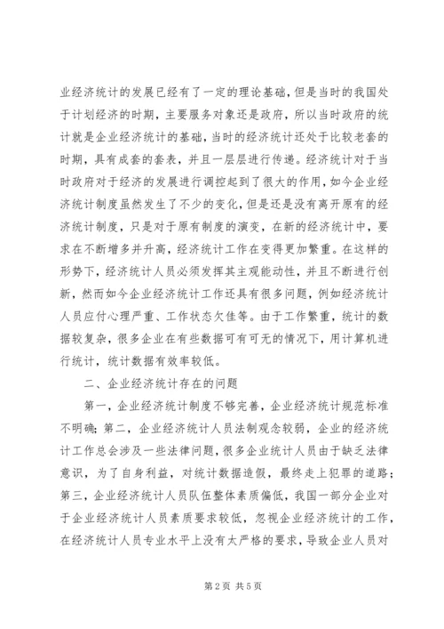 企业经济统计创新问题.docx