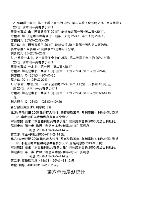六年级知识点归纳总结3939