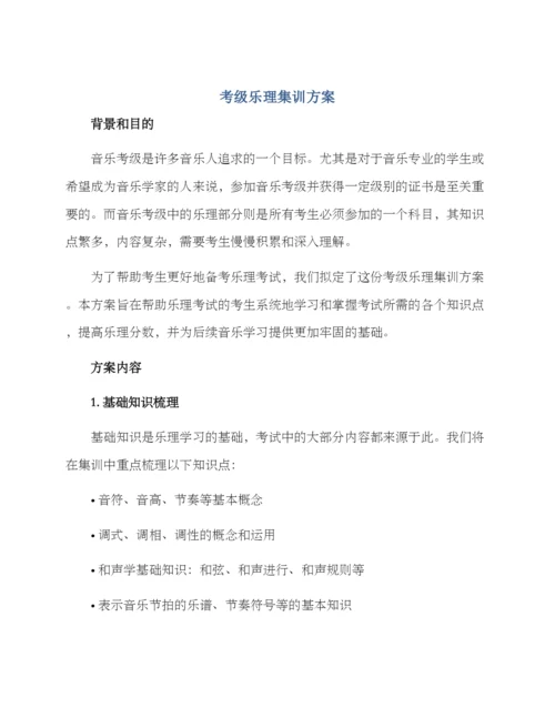 考级乐理集训方案.docx