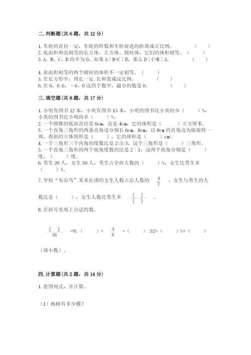 辰溪县六年级下册数学期末测试卷及一套参考答案.docx