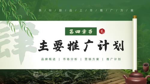 茶文化，茶叶新品推广通用PPT模板
