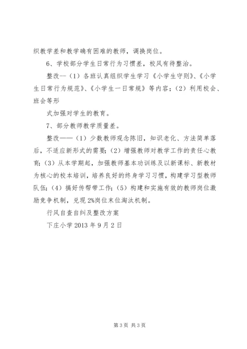 钟庄小学政风行风评议整改方案 (2).docx