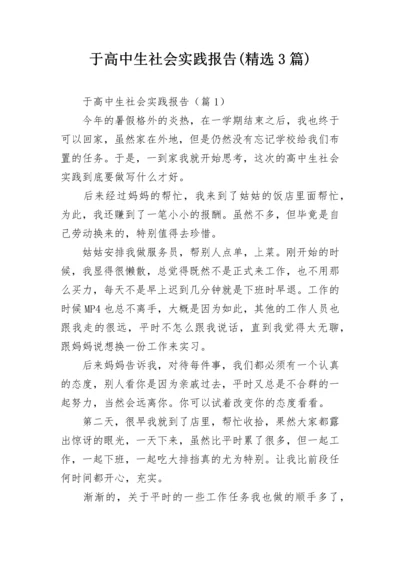 于高中生社会实践报告(精选3篇).docx