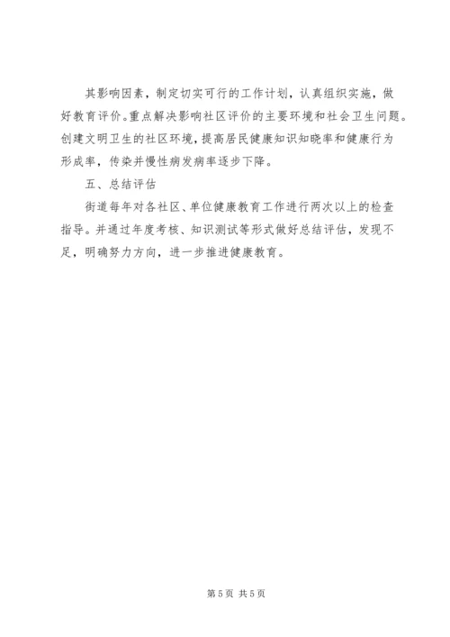 社区健康宣传的工作计划.docx