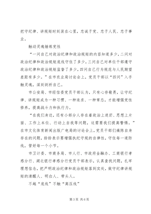 纪检干部严明政治纪律严守政治规矩培训体会 (3).docx