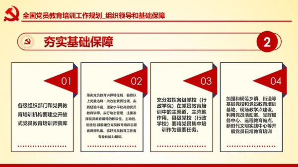 党员教育培训工作规划解读党政党课党建