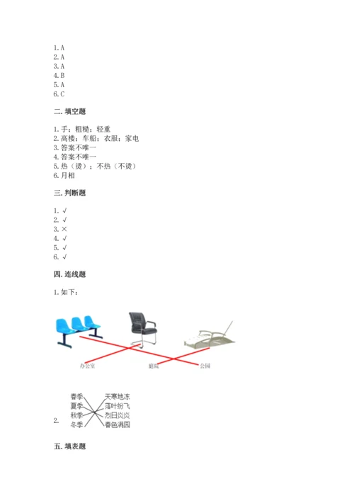 教科版二年级上册科学期末测试卷精品【名师推荐】.docx