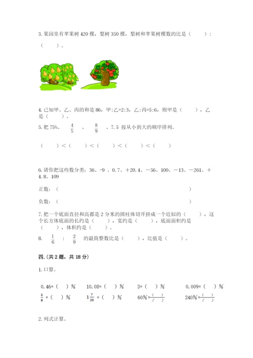 西师大版数学小升初模拟试卷及完整答案【夺冠系列】.docx