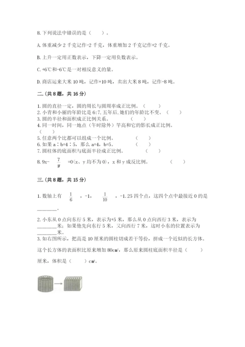 洛阳市小学数学小升初试卷及答案（夺冠系列）.docx