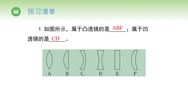 2024-2025学年人教版物理八年级上册 5.1透镜课件（36页ppt）