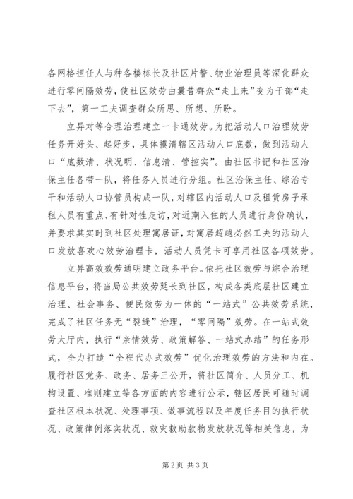 社区四创新做法与体会.docx