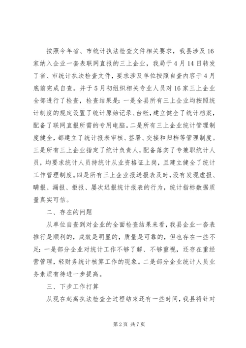 最新统计自查报告范文.docx