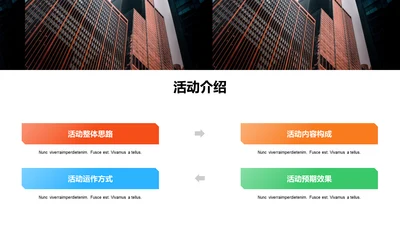 多色渐变4项活动介绍