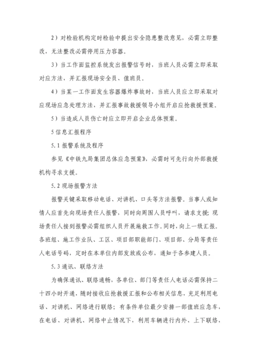 压力容器爆炸事故应急专题预案.docx