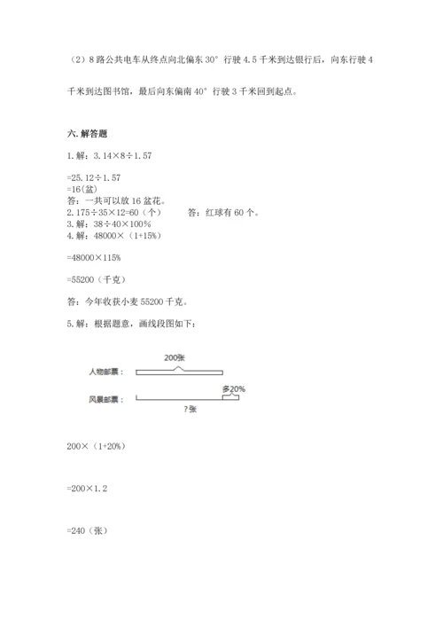 人教版六年级上册数学期末测试卷附下载答案.docx