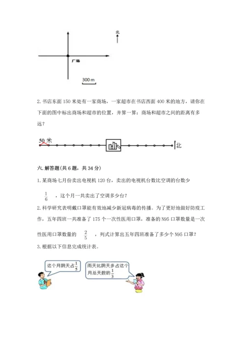 人教版六年级上册数学期中测试卷完美版.docx