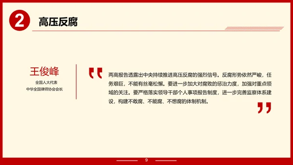 解读政府报告聚焦两高报告PPT模板
