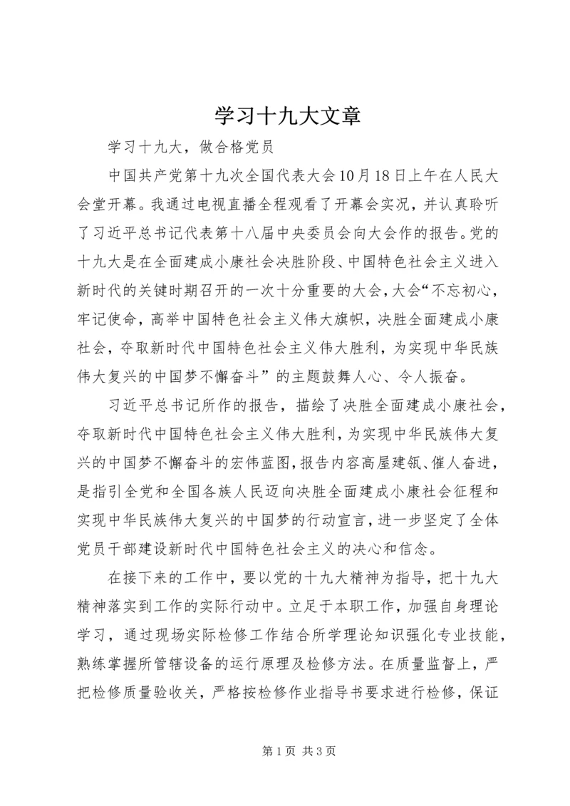 学习十九大文章.docx