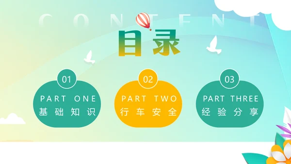 驾驶员开车安全知识培训课件通用PPT模板