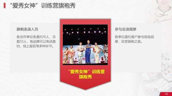 中国风旗袍秀活动策划方案PPT模板