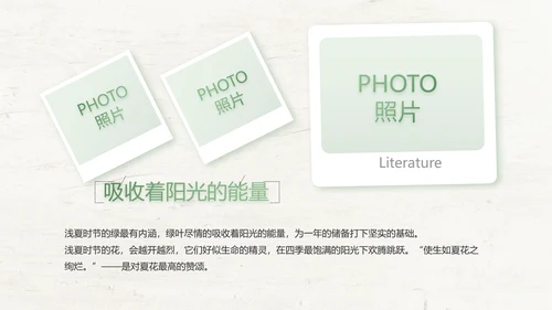 绿色清新致青春毕业季大学毕业纪念册相册PPT