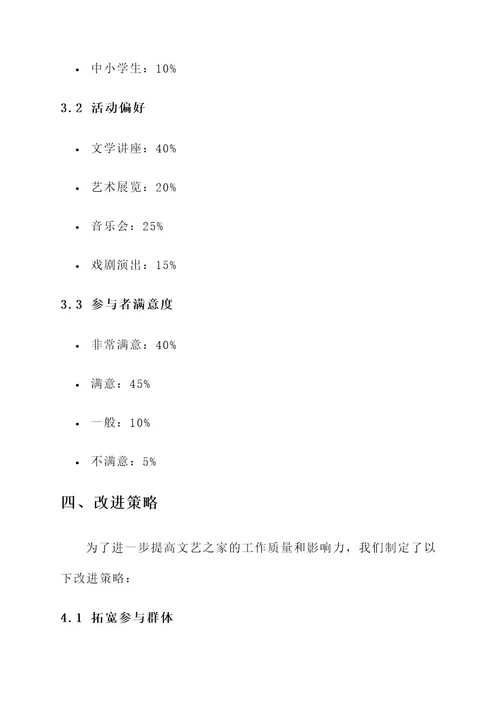 文艺之家工作总结报告