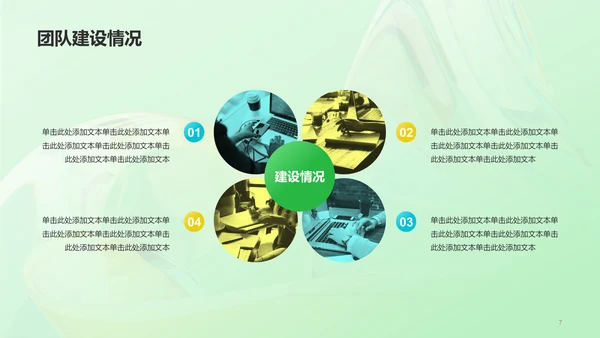 绿色创意酷炫年中工作总结PPT