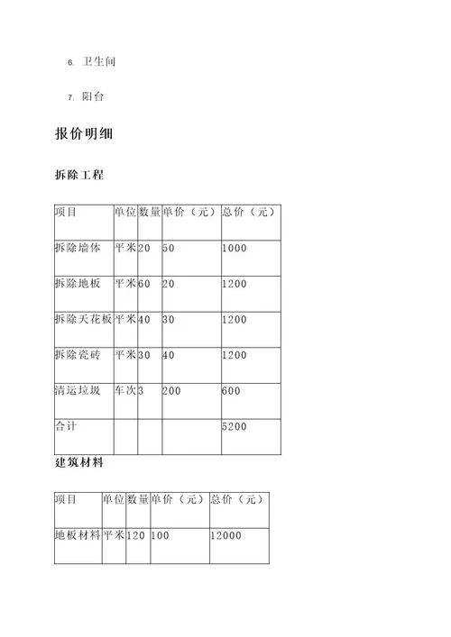 仓山中式家庭装修报价单