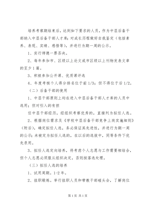 学校中层后备干部培养考察及选拔任用的管理办1 (3).docx