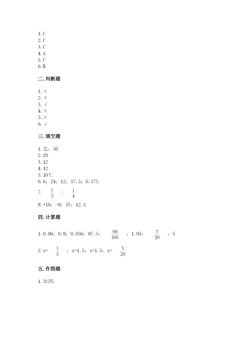 澄海区六年级下册数学期末测试卷带答案.docx