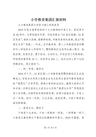 小学教育集团汇报材料.docx