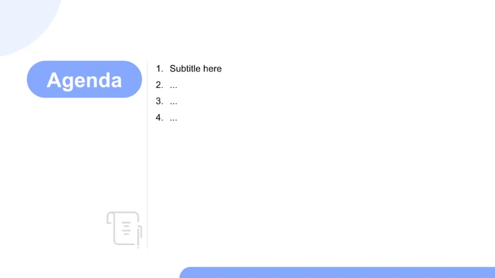 蓝色简约风办公PPT主题