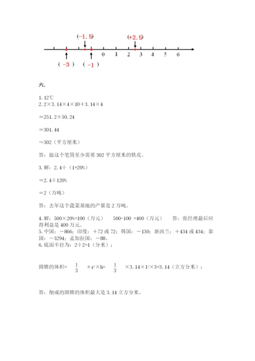 苏教版数学小升初模拟试卷精品【名师推荐】.docx