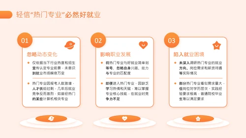 橙色简约风高考志愿填报指南PPT