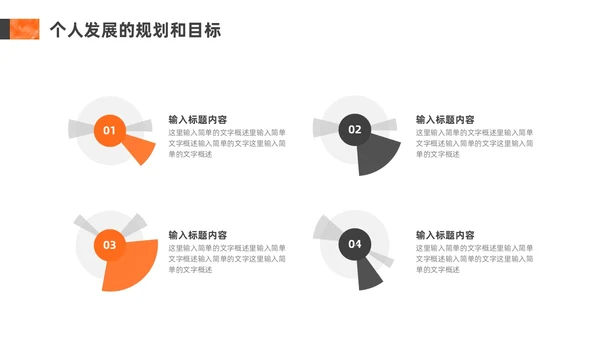 橙色灰色励志风转正述职报告PPT模板
