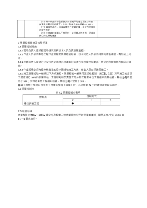 南方电网-配网工程-47-DLTX-02通信管道光缆安装作业指导书-2012-【完整版】.docx