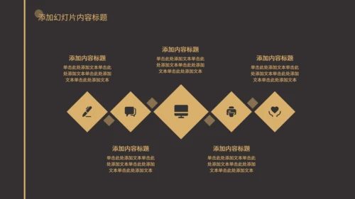 简约华丽黑金风活动策划通用PPT模板