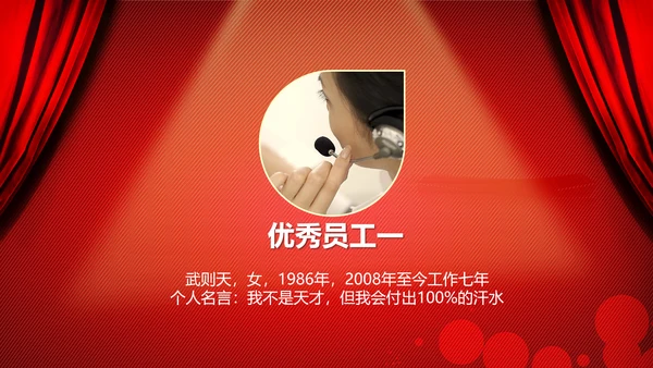 年度优秀员工PPT动态模板源文件