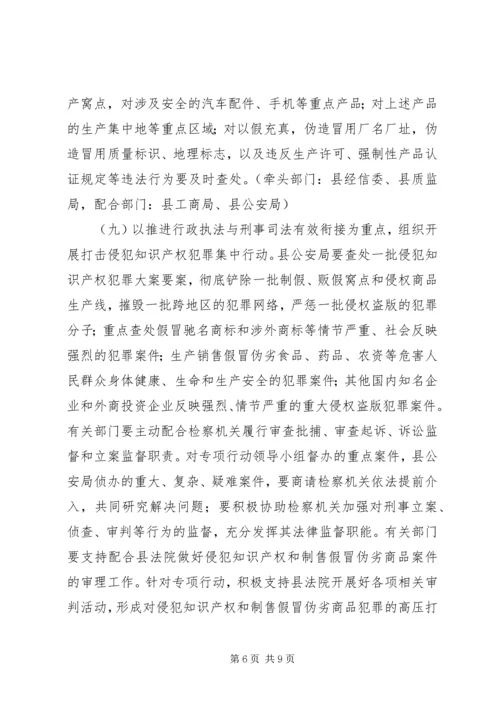 自治县假冒伪劣商品整顿方案.docx