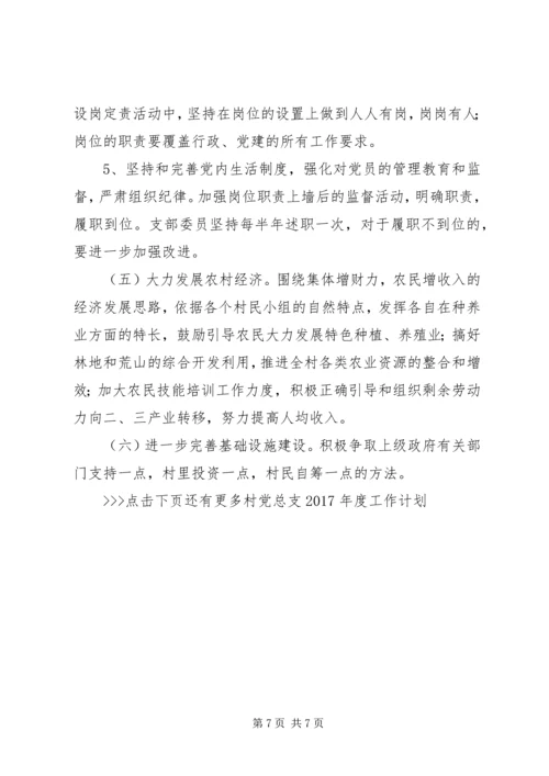 村党总支XX年度工作计划.docx