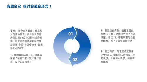 高效会议管理术蓝色商务PPT