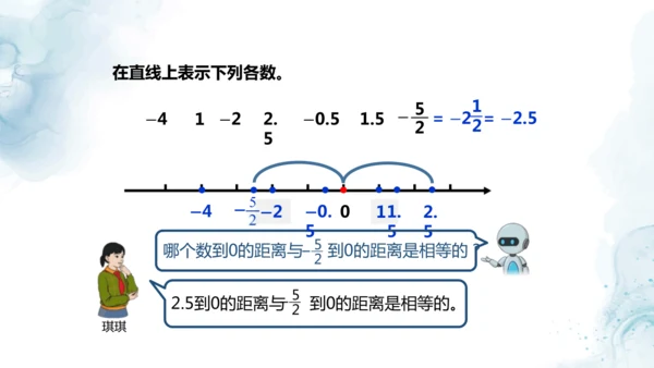 人教版六年级数学下册数线上的负数教学课件