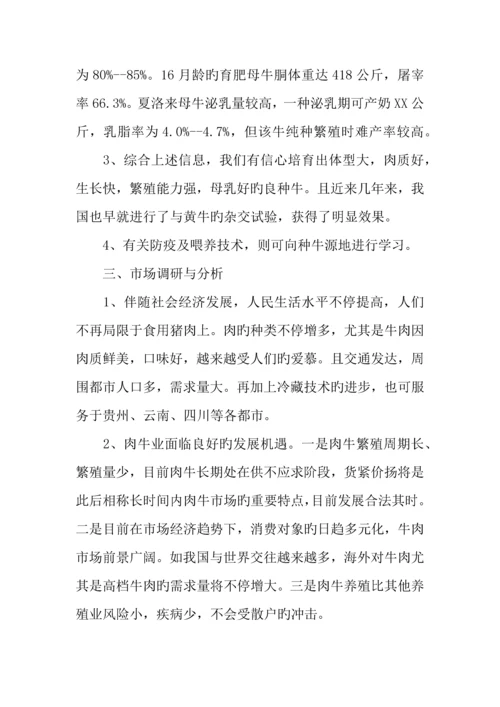 养牛创业计划书.docx