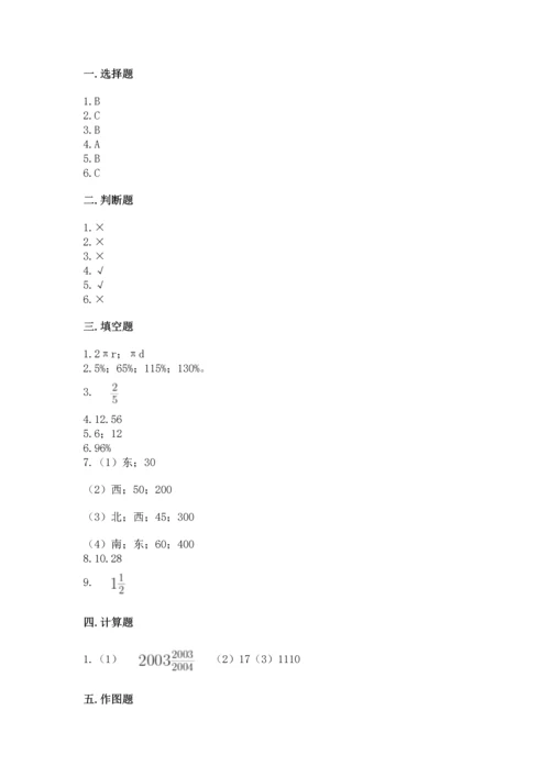 人教版六年级上册数学期末测试卷全面.docx