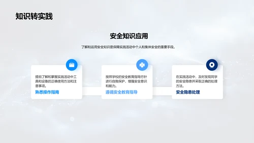 实践活动的安全教育PPT模板