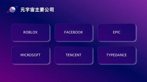 蓝紫色元宇宙培训课件