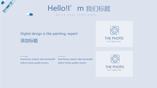 蓝医药代表季度工作汇报工作总结动态PPT