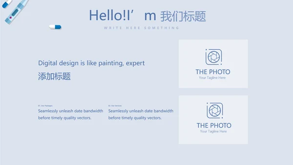 蓝医药代表季度工作汇报工作总结动态PPT